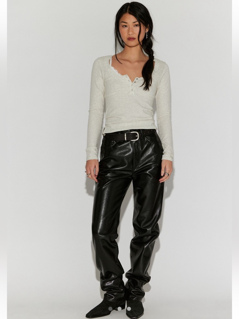 Agolde 90’s Pinch Waist Leather Pants